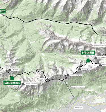 Routenübersicht Karwendel Höhenweg