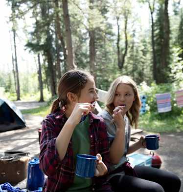 Zähneputzen Camping
