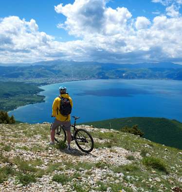Mountainbike Ohridsee Mazedonien Bergwelten