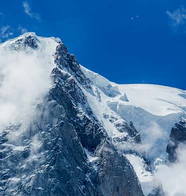 Mont Blanc bei Chamonix in Frankreich