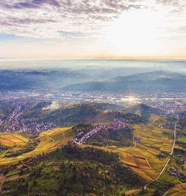 Neckartal: Stuttgart in Baden-Württemberg
