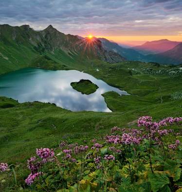 Schrecksee bei Bad Hindelang in den Allgäuer Alpen in Bayern