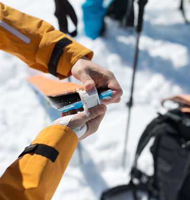 Skitour: Auffellen