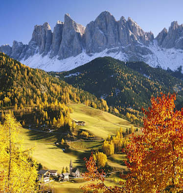Geislerspitzen in den Dolomiten in Südtirol