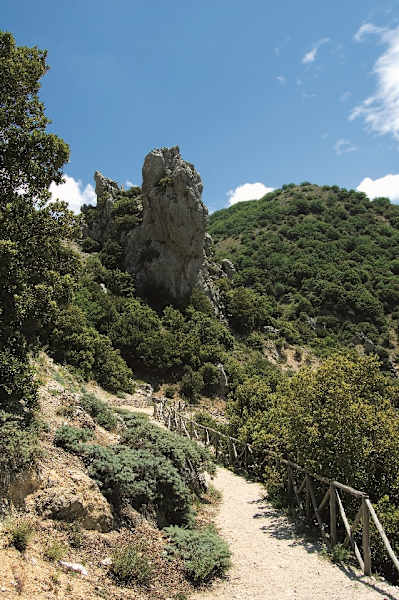 Vallone Madonna degli Angeli, Eingang