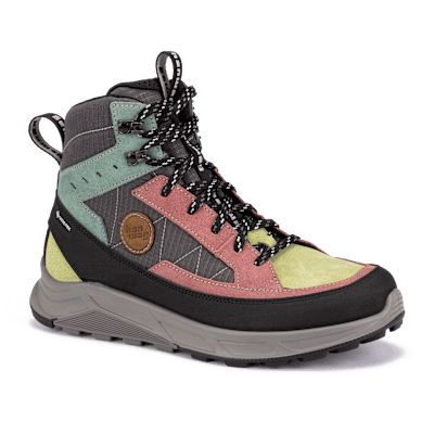Produktfoto des Hanwag Rotpunkt Light Mid GTX in mehrfarbigem Design – knöchelhoher Outdoor- und Alltagsschuh mit GORE-TEX-Membran, komfortabel und robust.