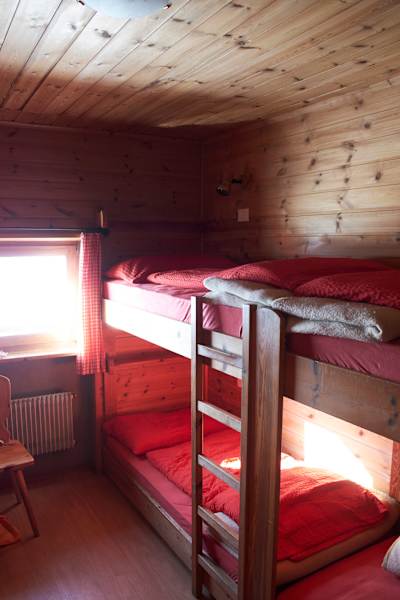 Zimmer auf der Sesvennahütte