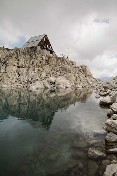 Die Cabane du Trient von unten