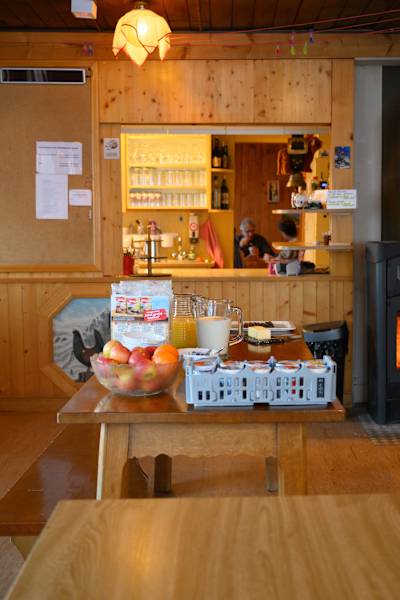 Frühstück auf dem Chalet du Soldat