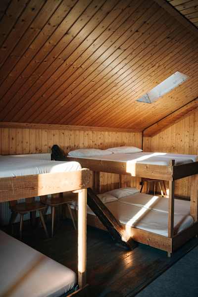 Bettenlager auf der Enzianhütte