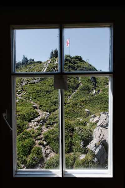 Ein Blick aus der Freiburger Hütte.