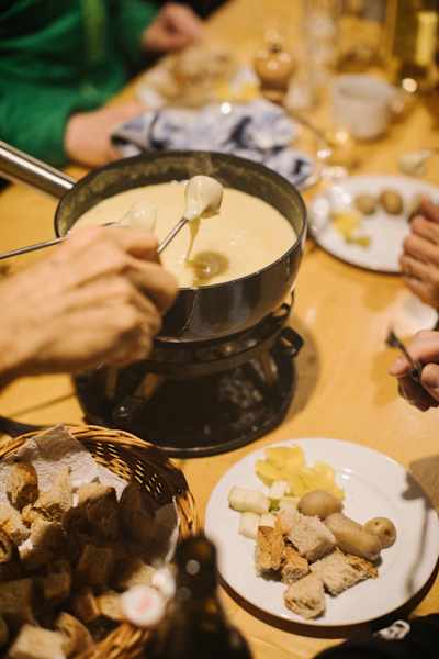 Käsefondue in der Grubenberghütte