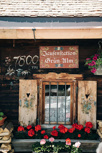 Die Grünalm auf 1800m Höhe.
