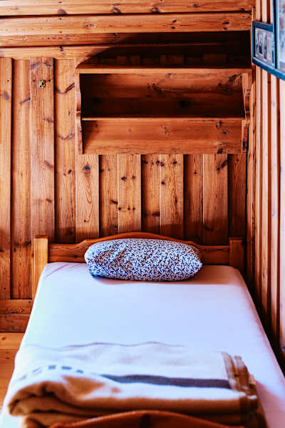 Ein Zimmer auf der Ignaz-Mattis-Hütte