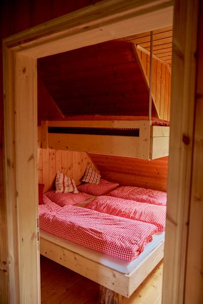 Ein Zimmer der Michlbauerhütte.