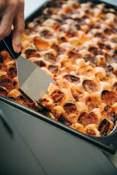 Blechkuchen mit Marillen am Pendlinghaus