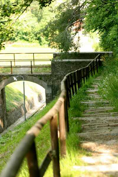 Blick auf den Wanderweg