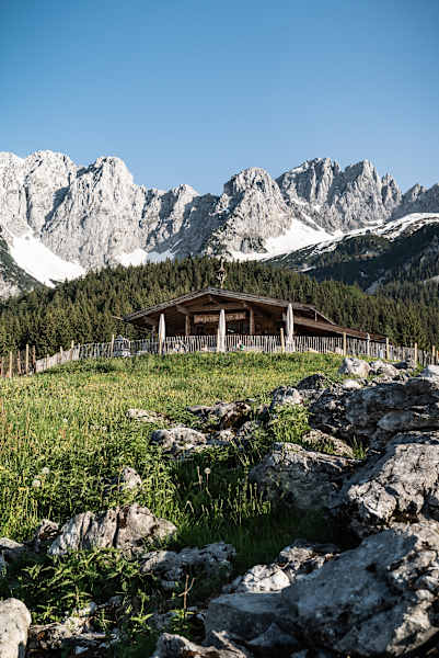 Die Wochenbrunner Alm am Wilden Kaiser
