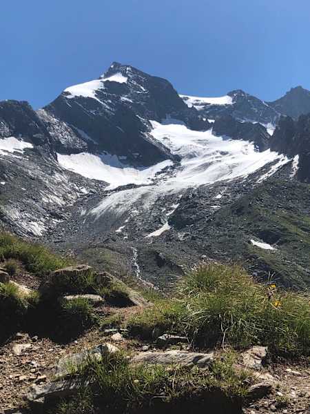 Blick in die Gletscherwelt der Venedigergruppe