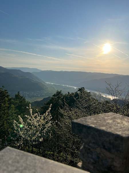 Aussicht von der Kanzel unweit der Fesslhütte in der Wachau
