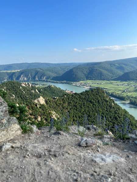 Aussicht von der Kanzel unweit der Fesslhütte in der Wachau