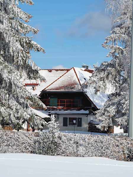 So schön kann der Winter rund um das Wanderheim Kreuzmoos sein.