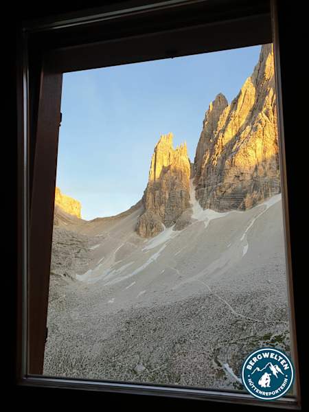 Der Blick aus der Zsigmondyhütte