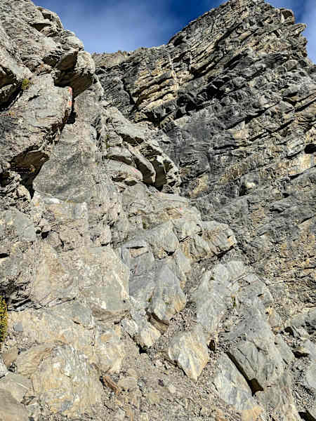 Klettersteigpassage an der Fernerwand