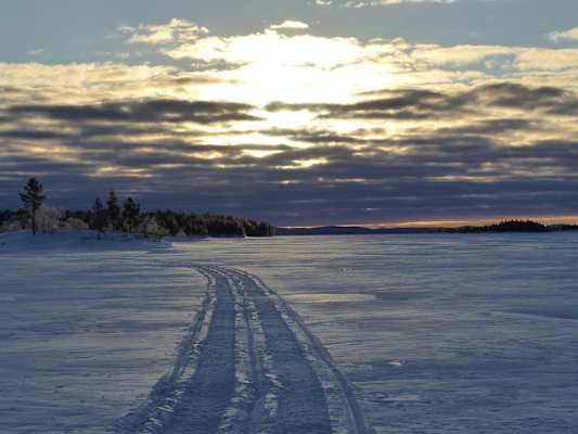 Skiwandern Inarisee Lappland