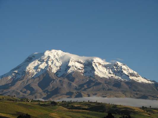 Der Chimborazo im Morgenlicht