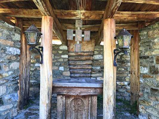 Die Kapelle unweit der Hütte