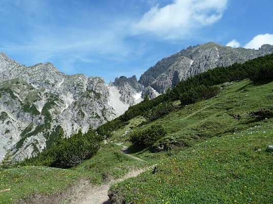 Anstieg zum Solsteinhaus