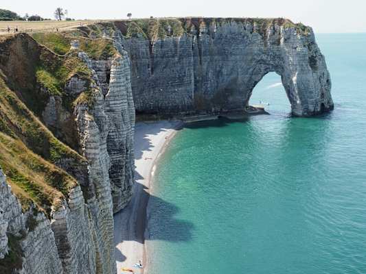 Die Küste beim Badeort Étretat