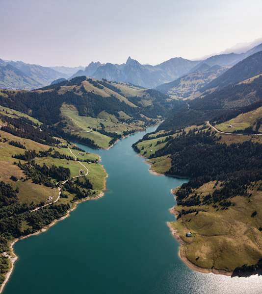 Aussicht auf den Lac de l´Hongrin