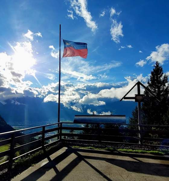 Blick von der Gafadurahütte – an der Grenze zwischen Liechtenstein und Österreich