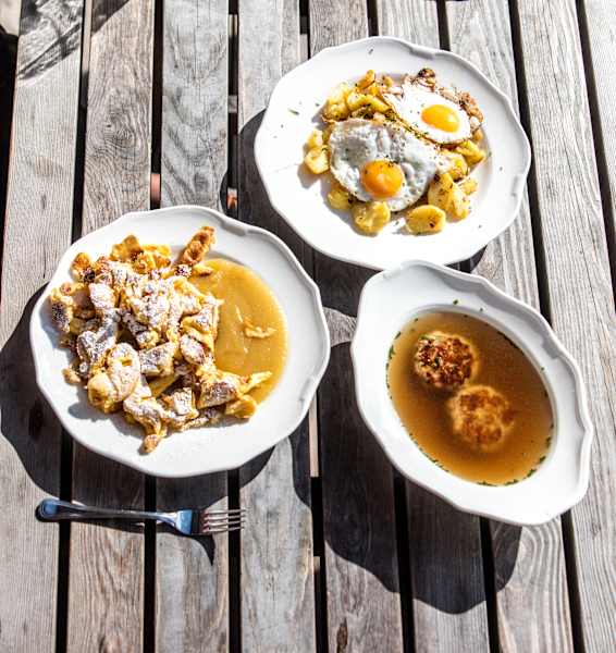 Regionale Köstlichkeiten auf der Hofpürgl-Hütte