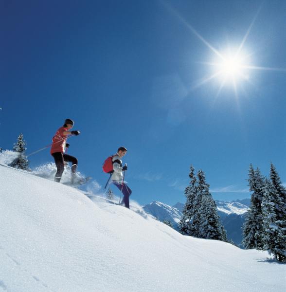 Schneeschuhwandern am Komperdellboden