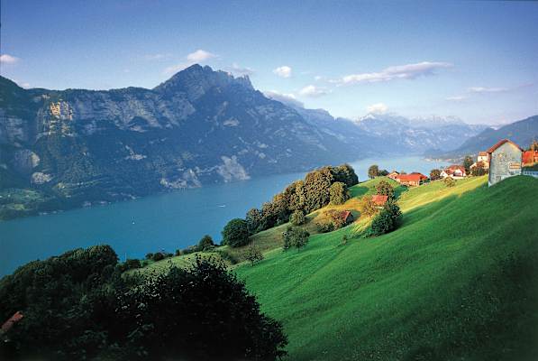 Obstalden Glarus Walensee Churfirsten