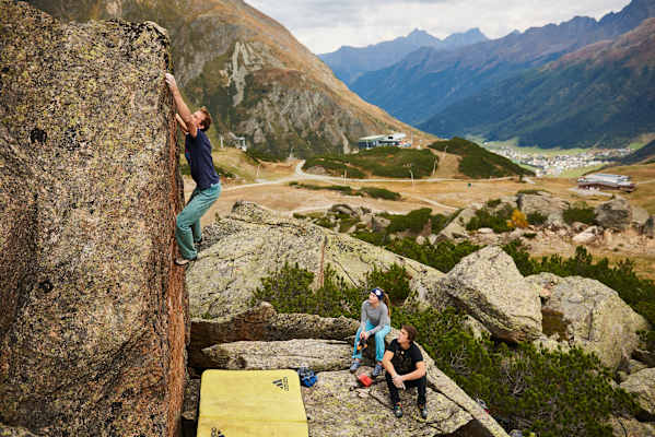 Bouldern Silvapark Paznaun Galtür Bergwelten