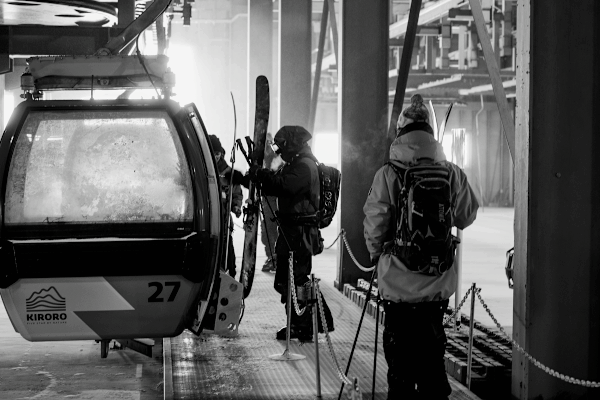 Am nächsten Tag wird das Skigebiet erkundet