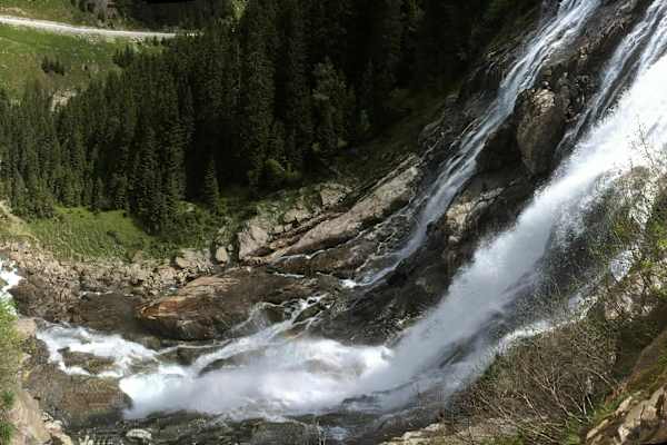 Der Ausblick auf den Grawa-Wasserfall