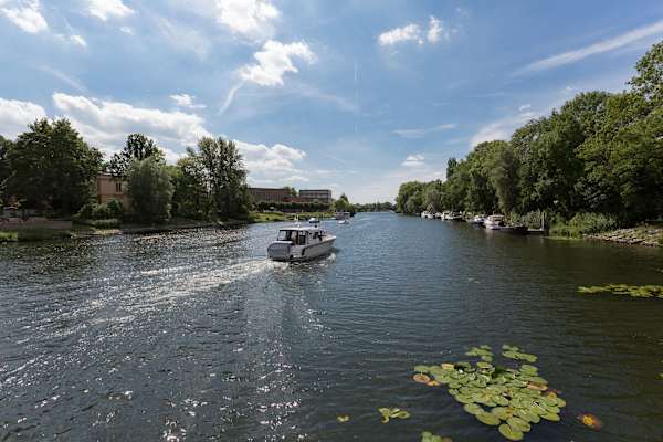 Ein Boot auf der Have