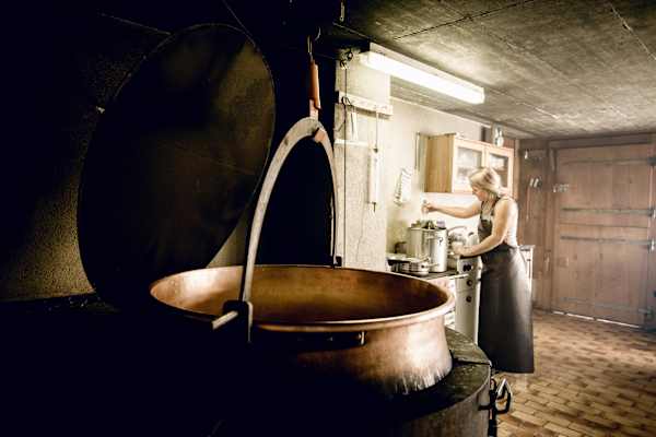 Jessica Rinnerthaler pflegt auf der Alpe Birchlaui ihre Fettsirtenkultur. Diese Bakterien geben dem Käse einen unverwechselbaren Goût.