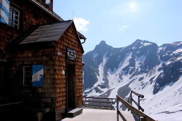 Terrassenblick auf der Saarbrücker Hütte