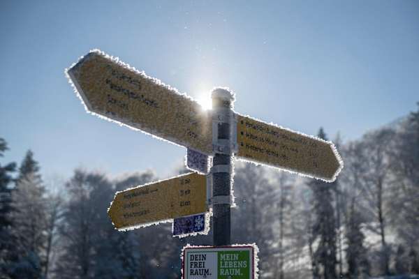 Mit Schneeschuhen durchs Ammergebirge