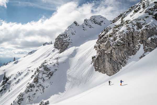 Skitourengeher im Nationalpark Gesäuse