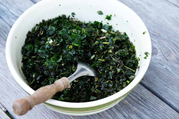 Kräuterwandern: Pesto aus Bärlauchknospen und Brennesseln