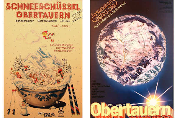 Obertauern: Alte Werbeplakate