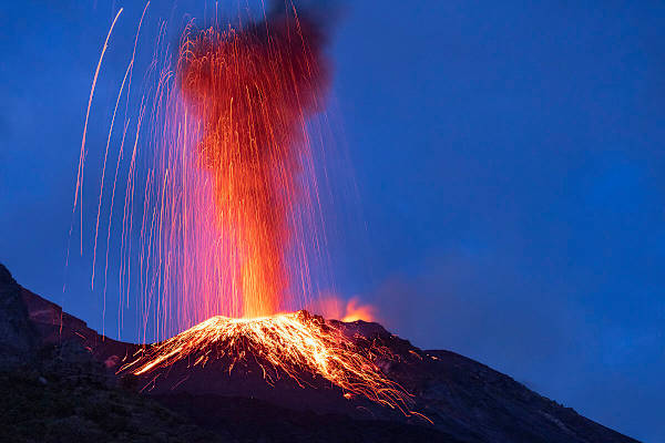Stromboli Vulkanausbruch