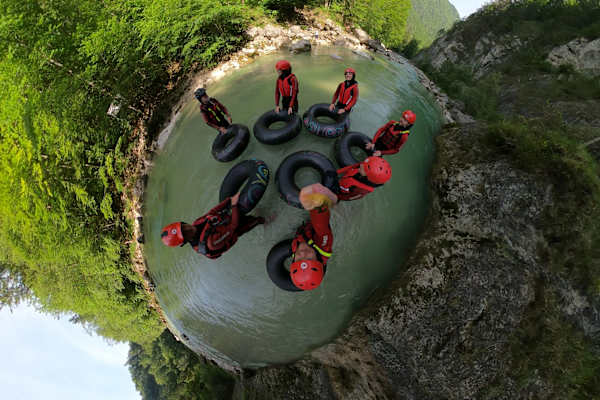Schlauchreiten auf der Brandenberger Ache